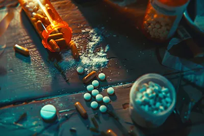 Pharmaceutical representative discussing inpatient drug distribution