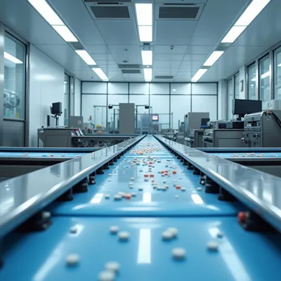 Automated pharmaceutical continuous manufacturing process