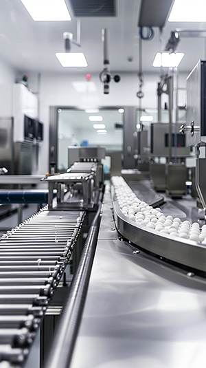 Advanced pharma production line with continuous manufacturing