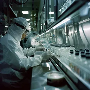 Sterile processing area with automated systems and human oversight
