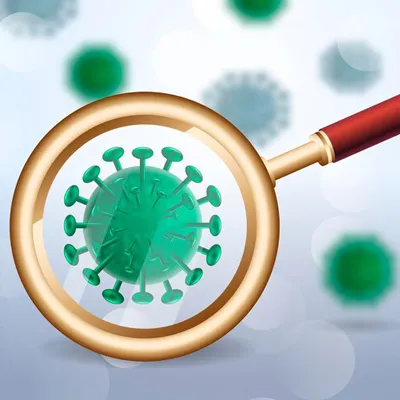 Next-generation sequencing machine analyzing viral genetic materia