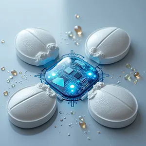 Automation and robotics in a pharmaceutical manufacturing line