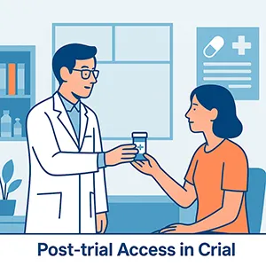 Illustration of continuity in healthcare post-clinical trial