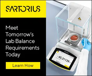 Sartorius - Lab weighing in Biopharma