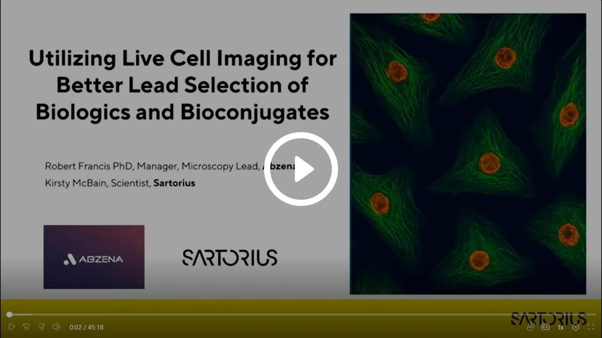 sartorius-utilizing-live-cell-imaging-for-better-lead-selection-of-biologics-and-bioconjugates-on-demand-webinar-video-thumbnail
